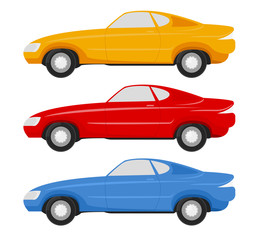 The car vintage style vector design on a white background