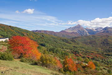Vetta del Gran Sasso in autunno