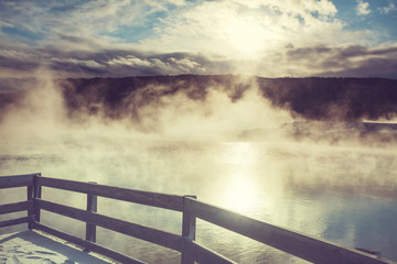Fototapeta premium Mammoth Hot Springs