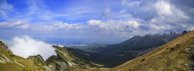 Panorama of Tatra mountains near Zakopane / Kasprowy Wierch © lavizzara
