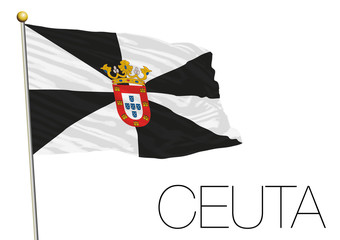 Ceuta regional flag, autonomus community, spain