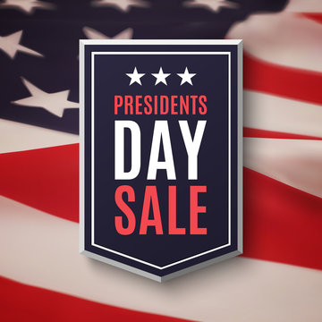 Presidents day sale background.