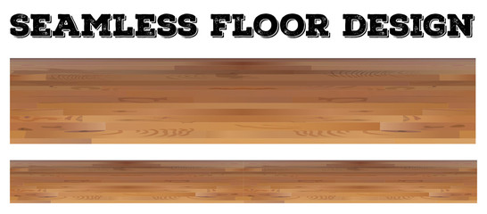 Seamless wooden floor design
