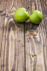 Two green apples