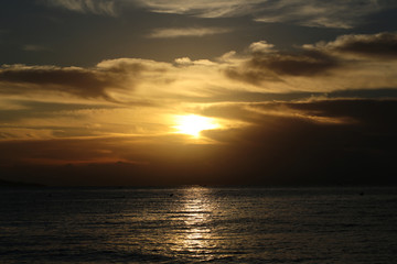 Fototapeta premium Spectacular marine sunset