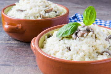 Risotto with mushrooms