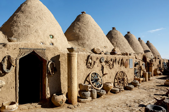 Beehive houses in south-east of Anatolia,Turkey