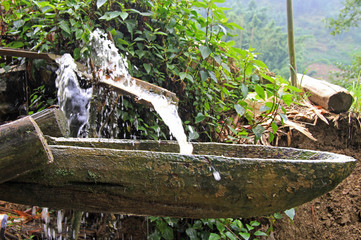 water supply system in village CatCat