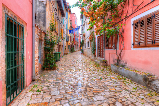 Fototapeta architecture of Rovinj. Croatia.