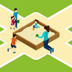 Paying On The Playground Illustration 