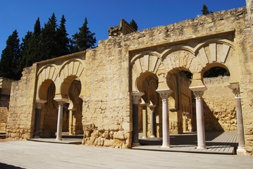 Obraz premium View of the Upper Basilica Building, Medina Azahara.