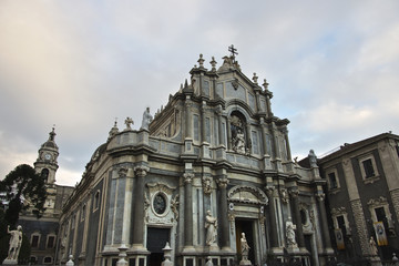 Fototapeta na wymiar acireale cattedrale