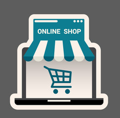 Shopping website icon