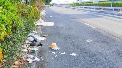 ゴミの不法投棄　モラルハザード