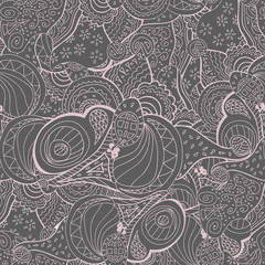 Doodle seamless pattern. Abstract pattern for web design, textile, wallpaper and backgrounds.