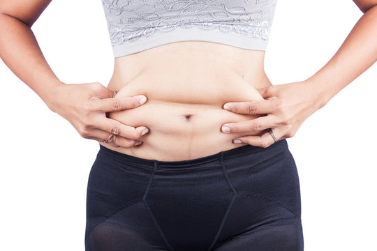 Women body fat belly