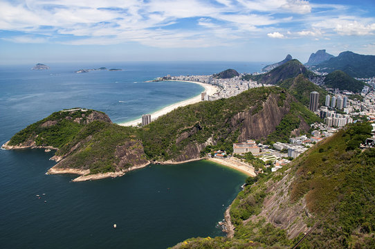 widok na plażę Copacabana w Rio de Janeiro