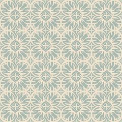 Elegant antique background image of cross round flower pattern.
