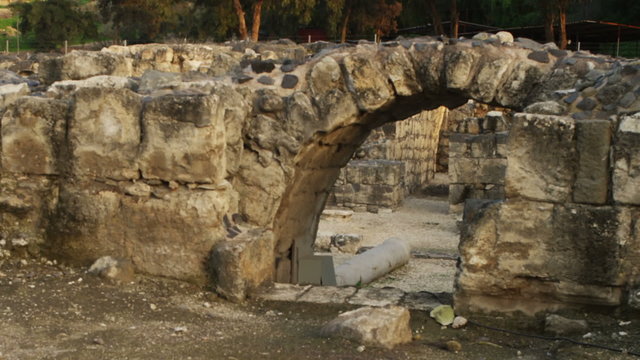 Royalty Free Stock Video Footage of Beit She'an ruins shot in Israel at 4k with Red.
