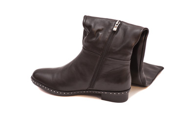 Female black high boot