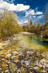 Stream Of Sava Bohinjka River-Lake Bohinj,Slovenia