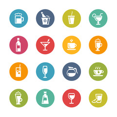 Drinks Icons -- Fresh Colors Series