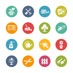 Gardening Icons -- Fresh Colors Series