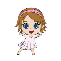 Little sweet dancing girl