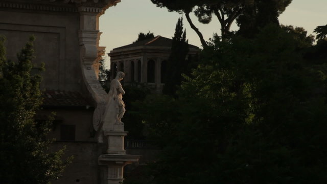 The Forum Romanum seen from afar.