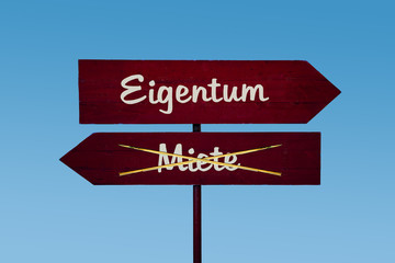 Strassenschild 48 - Eigentum