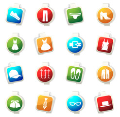Clothing Store Icons set