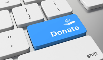 Donate text on keyboard button