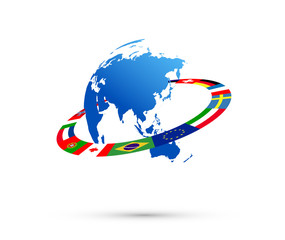 bandiere, bandierine, internazionale, mondo © xyz+