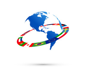 bandiere, bandierine, internazionale, mondo © xyz+