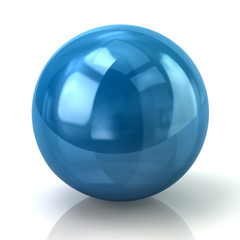 Illustration of blue sphere