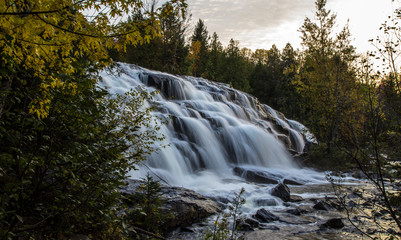 Beautiful Bond Falls. Autumn at Bond Falls in Upper Peninsula of Michigan.