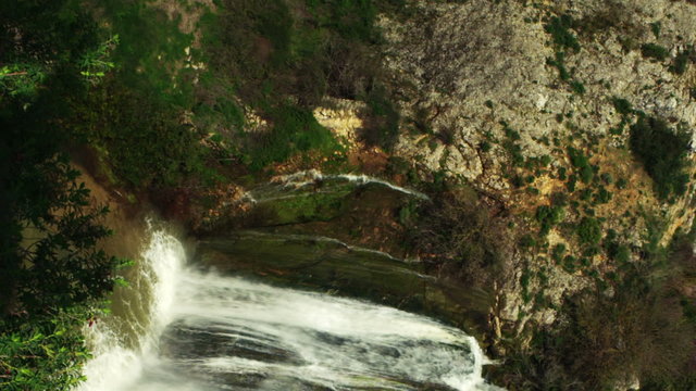 Royalty Free Stock Video Footage of Tahana Waterfall shot in Israel at 4k with Red.