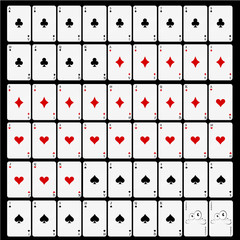 cards set game vector illustration