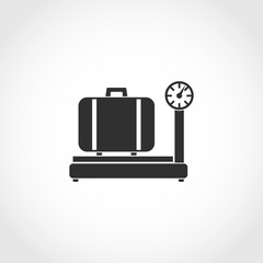 weighing luggage icon