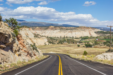 Scenic byway 12 near Boulder in Utah