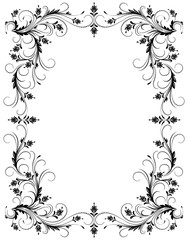 Decorative frame with ornament