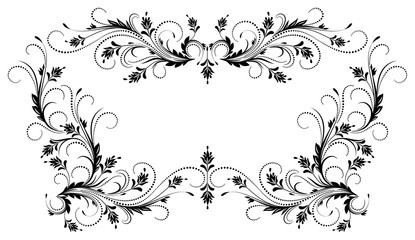 Decorative frame with ornament