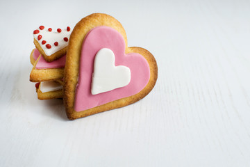 Heart shaped cookies