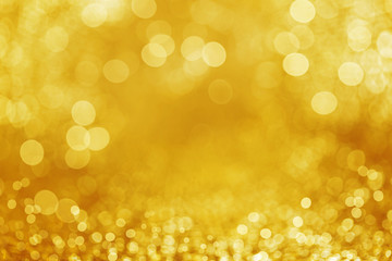 gold glitter defocused background.