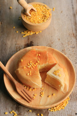 Festival moon cake with soybeans