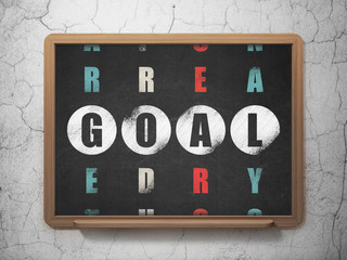 Advertising concept: Goal in Crossword Puzzle