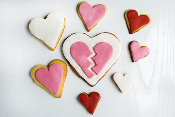 Obraz premium Heart shaped cookies