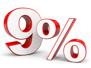 Discount 9 percent off.