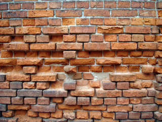 Ziegelsteinmauer