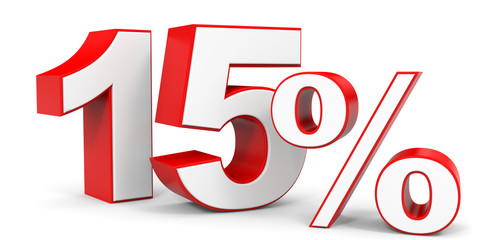 Discount 15 percent off.